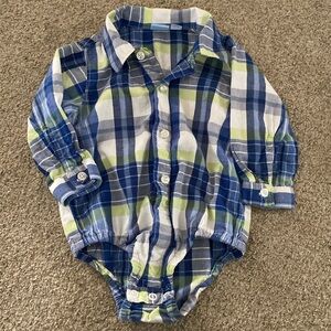 Baby Boy Button-Down Onesie